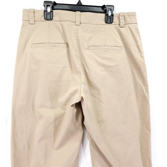 Vince Womens Dress Pants Size 8 Beige Straight Mid Rise Trousers - Picture 12 of 14
